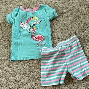 Girls pajamas flamingo size 6